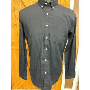 Men's XL Black Button Up Shirt Casual Dress GUC